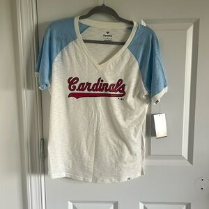 Fanatics St. Louis Cardinals V-Neck T-shirt Size Large